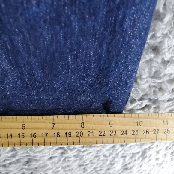 Apparel Collection Jeans Mens 50x32 Blue McDonald's Straight Fit Stretch Denim - Picture 6 of 10